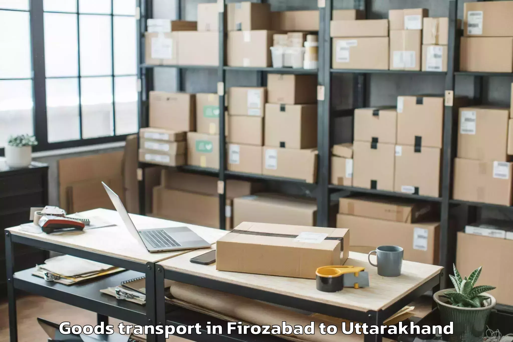 Professional Firozabad to Himgiri Zee University Dehradu Goods Transport